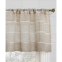Twill Stripe Anti-Dust Cafe Curtain Valance, 52" x 14"