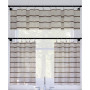 Twill Stripe Anti-Dust Cafe Curtain Valance, 52" x 14"