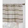 Twill Stripe Anti-Dust Cafe Curtain Valance, 52" x 14"