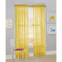 Calypso Voile Sheer Rod Pocket Curtain Panel, 84" L x 59" W