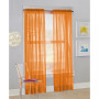 Calypso Voile Sheer Rod Pocket Curtain Panel, 84" L x 59" W