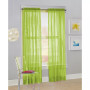 Calypso Voile Sheer Rod Pocket Curtain Panel, 84" L x 59" W