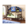 Twin Over Full Mission Bunk Bed with Bunk Bed Tent Kit