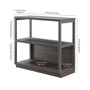 Thalia Tall Rectangular Bookcase, 33''