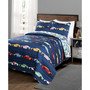 Race Cars Reversible 2-Piece Twin Quilt Set