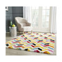 Shag Kids Ivory and Multi 8' x 10' Area Rug