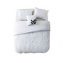London Floral Pintuck 4 Piece Comforter Set, Queen