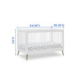 Sloane 4-In-1 Acrylic Convertible Crib - Includes Conversion Rails