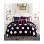 Sophie Polka Dot Bed in a Bag 10 Piece Comforter Set, Full
