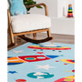 Revel Eddie Outer Space Washable Kids 4' x 6' Area Rug