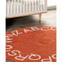 Discovery Kids Washable Alphabet 4' x 4' Round Area Rug