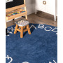 Discovery Kids Washable Alphabet 4' x 4' Round Area Rug