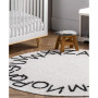 Discovery Kids Washable Alphabet 4' x 4' Round Area Rug