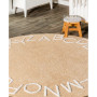 Discovery Kids Washable Alphabet 4' x 4' Round Area Rug