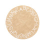 Discovery Kids Washable Alphabet 4' x 4' Round Area Rug