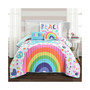 Unicorn Rainbow 4 Piece Quilt Set for Kids, Twin/Twin XLong