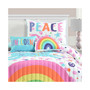 Unicorn Rainbow 4 Piece Quilt Set for Kids, Twin/Twin XLong