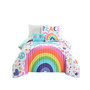 Unicorn Rainbow 4 Piece Quilt Set for Kids, Twin/Twin XLong