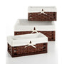 Storage Baskets, Set of 3 Paper Rope Utility