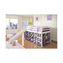 Twin Zebra Tent Loft Bed with Slide