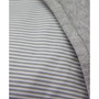 Quilted Comforter - Grey Marl + Grey Heathered Stripes