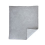 Quilted Comforter - Grey Marl + Grey Heathered Stripes