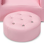 Ava Kid's Armchair & Ottoman Set
