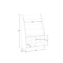 Kids Book Rack with 2 Cubbies