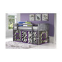 Twin Low Loft Bed with Zebra Tent