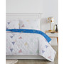 Triangle Embroidered 2 Piece Quilt Set, Twin