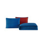 Reversible Pick Stitch 3 Piece Quilt Set, Full/Queen