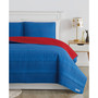 Reversible Pick Stitch 3 Piece Quilt Set, Full/Queen
