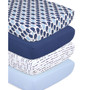 Nautical Crib Sheets Set, 4 Piece