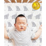Not So Basic Elephant 4 Pack Crib Fitted Sheet Set
