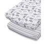 Elephants and Stripe Changing Pad Covers, Pack of 2