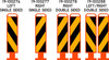 Lane separator chevron pattern