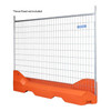 Fencing Water Filled Weight Base with panel