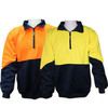 Hi Vis Sloppy Joe With Quarter Zip Front 3XL Orange Navy