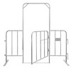 Crowd Control Barrier Gate - Galvanised 2.1m open