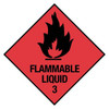 Dangerous Goods Handling Sign Flammable Liquid 3 Self Adhesive 250x250mm