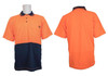 Hi Vis Short Sleeve Polo Shirt Micromesh 2XL Orange Navy