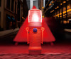 Safety Warning Light LED Red with Base - on