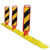Versikerb Separation Kerb system with chevron bollards