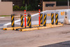Traffic Separator Flexible Panel Socket Collapsible Delineator 750mm