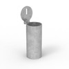 Round Removable In Ground With Core Drilled Sleeve Bollard 90mm