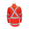Long Sleeve Day Night Drill Shirt Cotton 4XL Orange