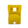 Hi-vis yellow 6kg pre-filled sign weight