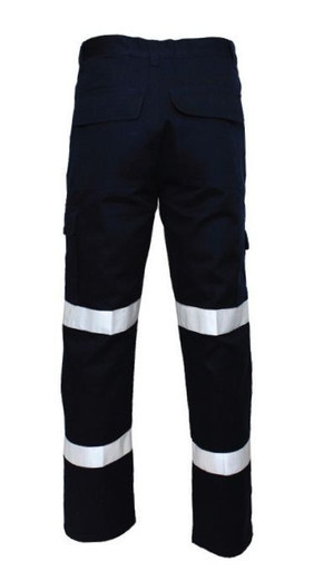 RF Rated Drill Pants Cotton Taped Reflective 112R Navy