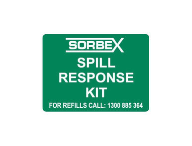 Sobex Spill Response Kit Emergency Sign Poly 300x225mm