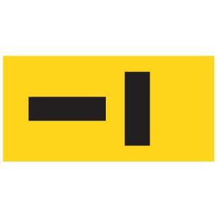 Magnetic Sign - LANE BLOCKER 240x600mm
